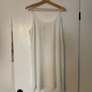 White spaghetti strap slip dress new with tags size medium from Francesca’s